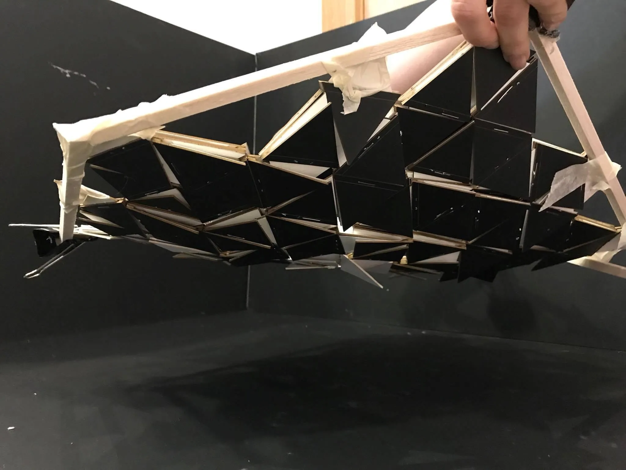 the dome: the panel system flexing into a dome