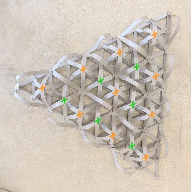 bending-active systems: workshop to real-world application: triangular bending-active grid
