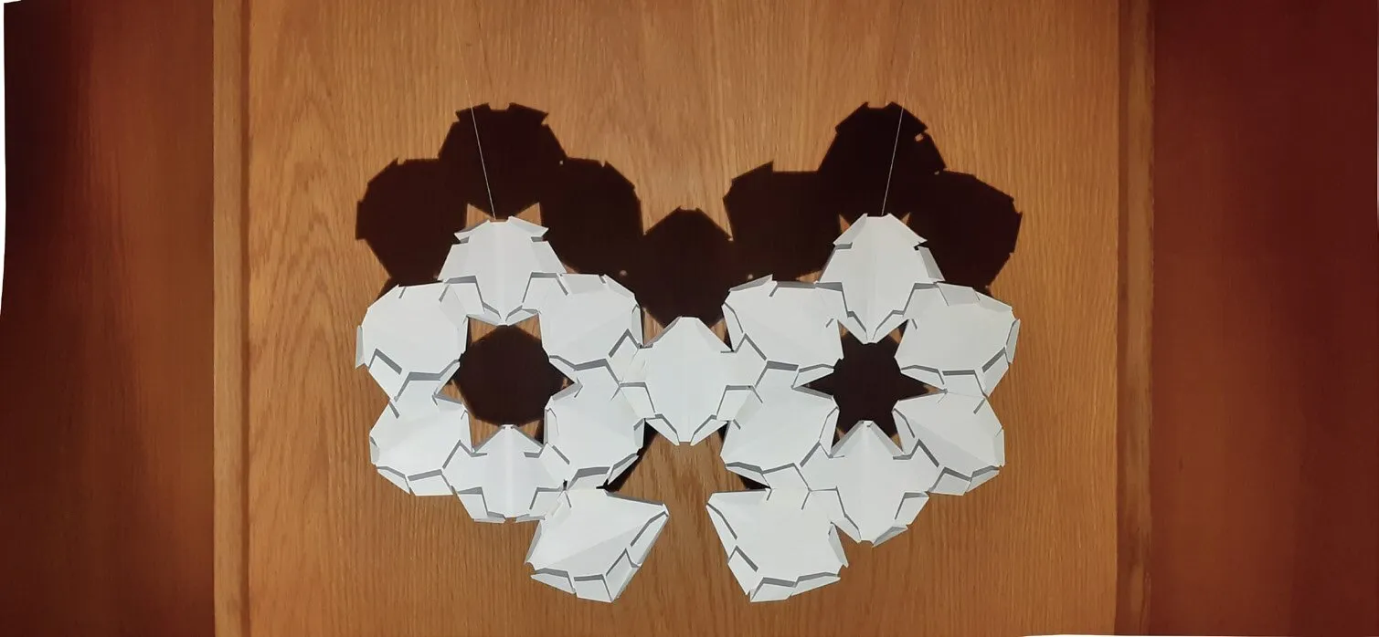 petal tessellation: alucobond petal modules casting shadows
