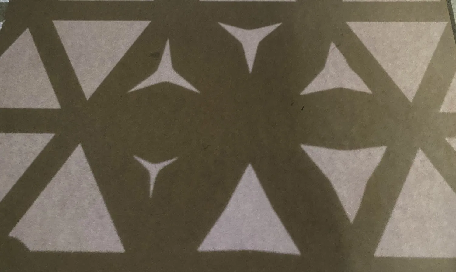 tessellations in 3d-printed clay: shadow study