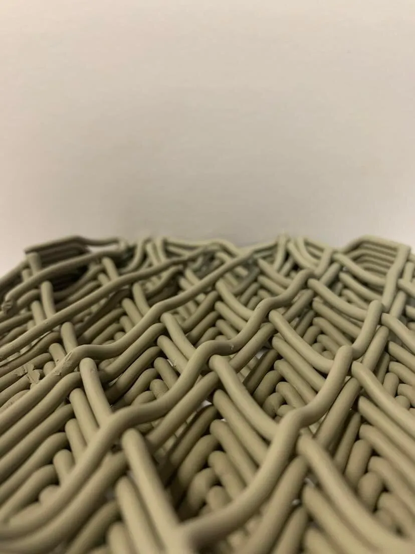 tessellation studies: the porous brick: sagging clay print: the porous brick