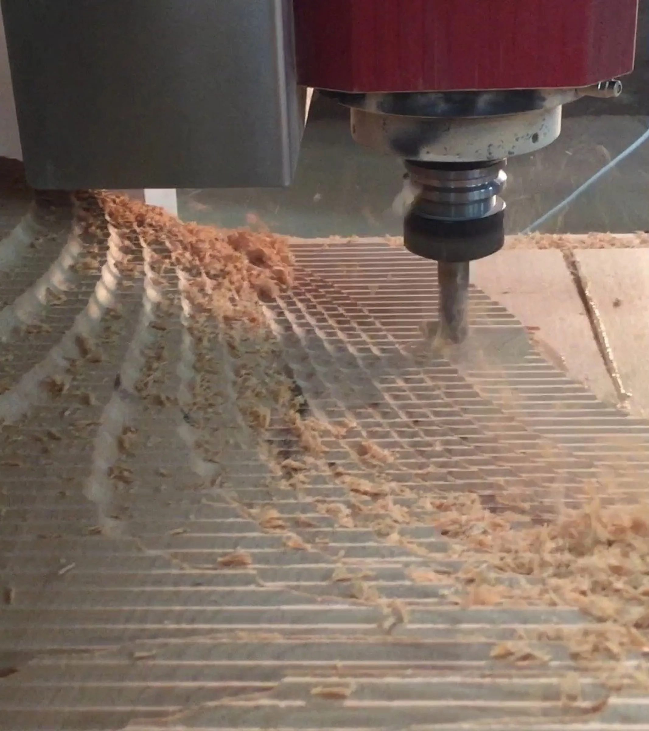 the cnc router milling plywood