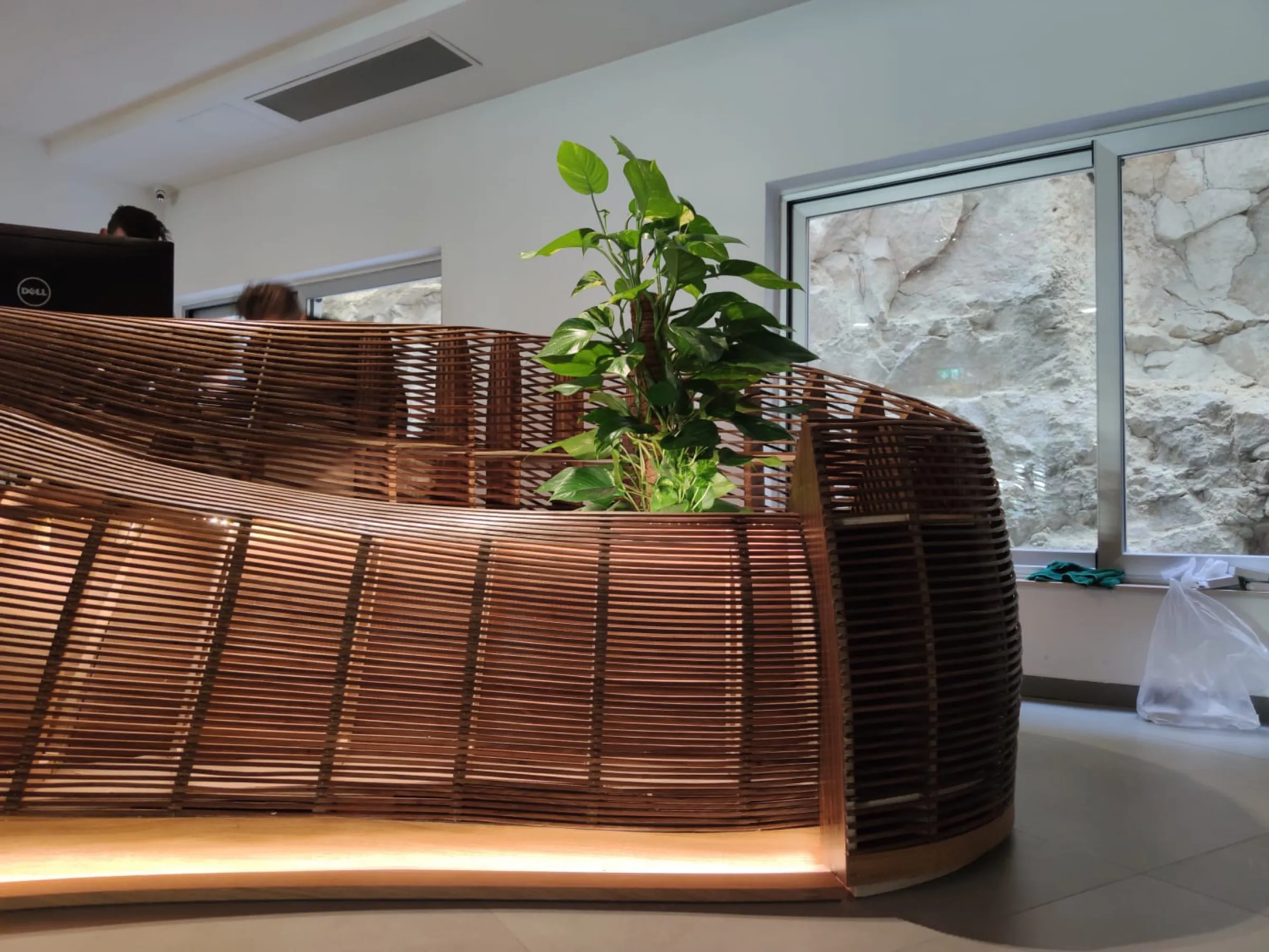 spinola reception desk, finished