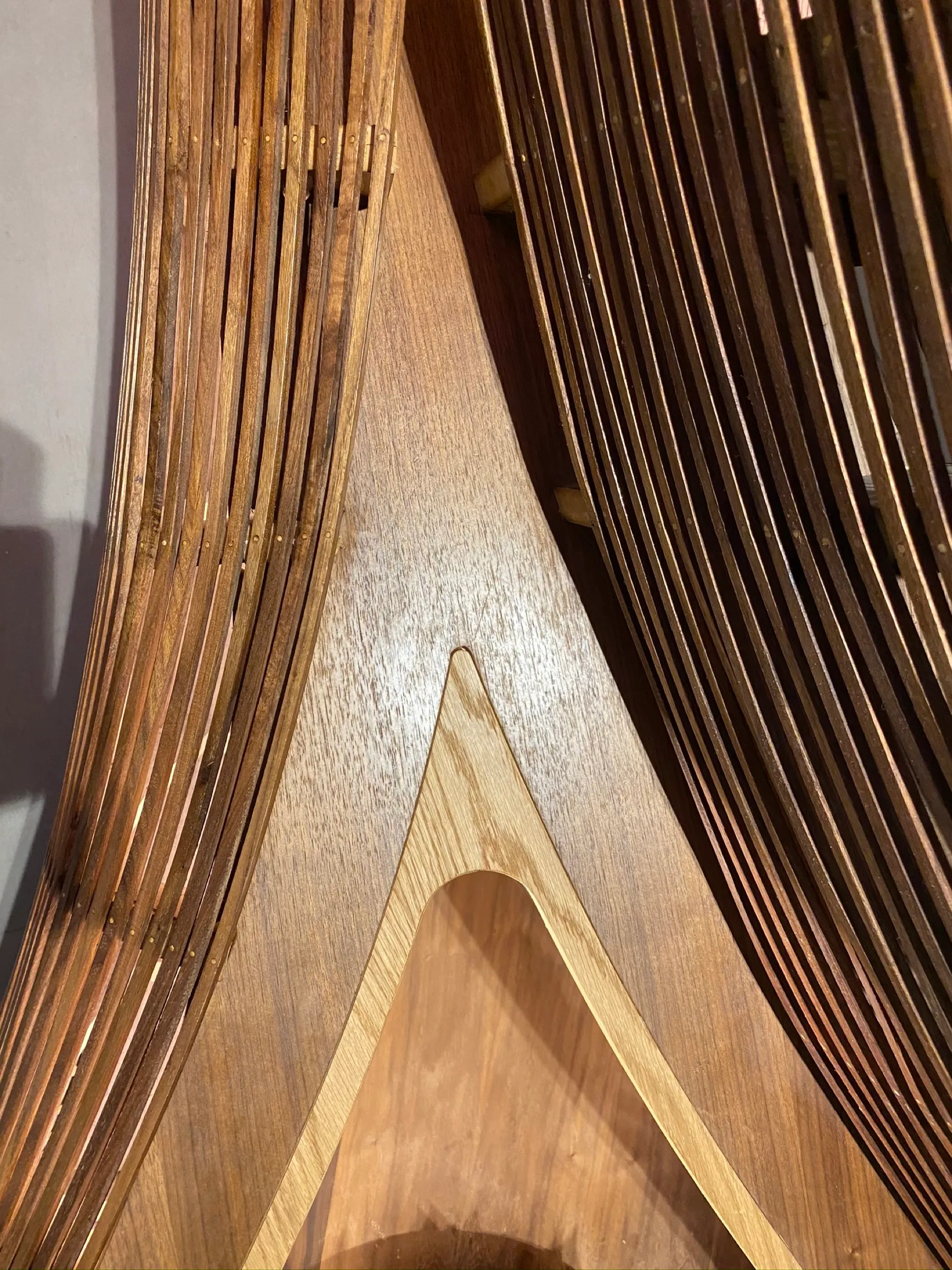 spinola reception desk, the grain, bent