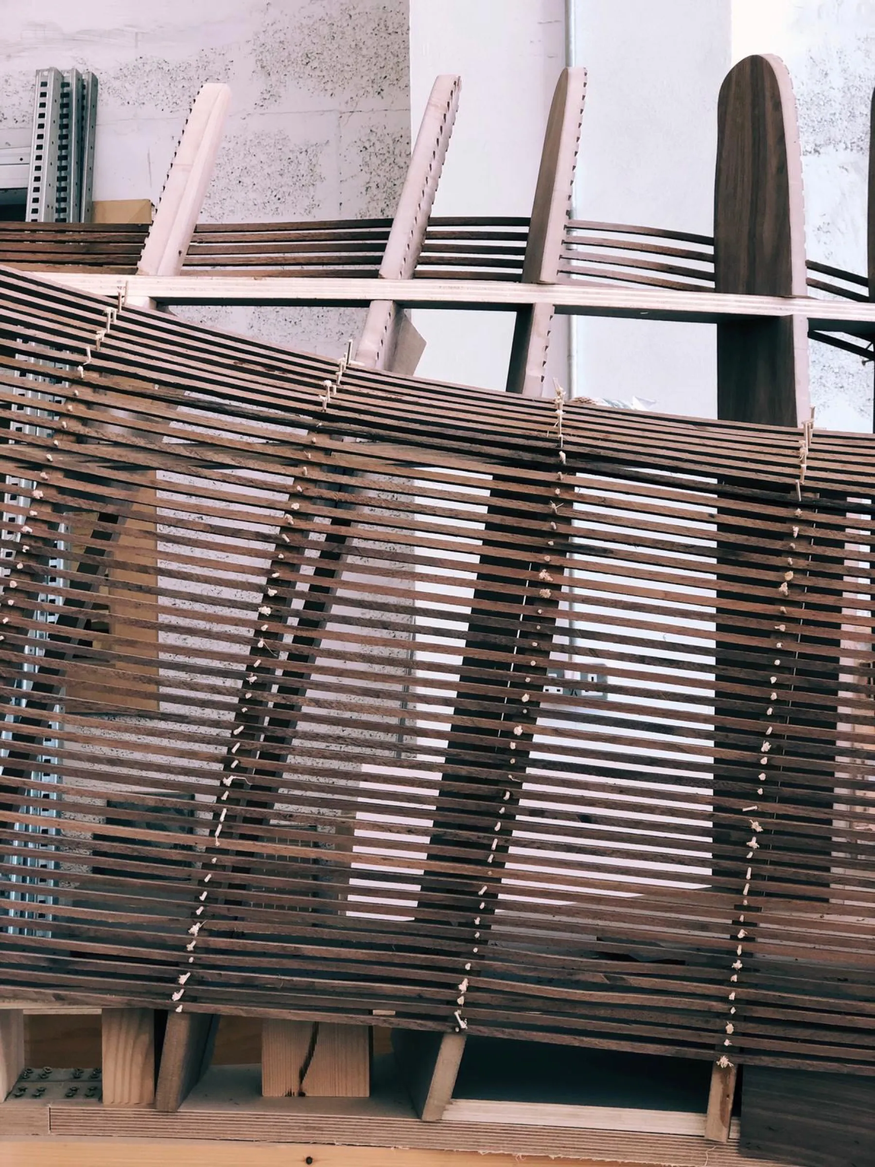 spinola reception desk, strips over ribs