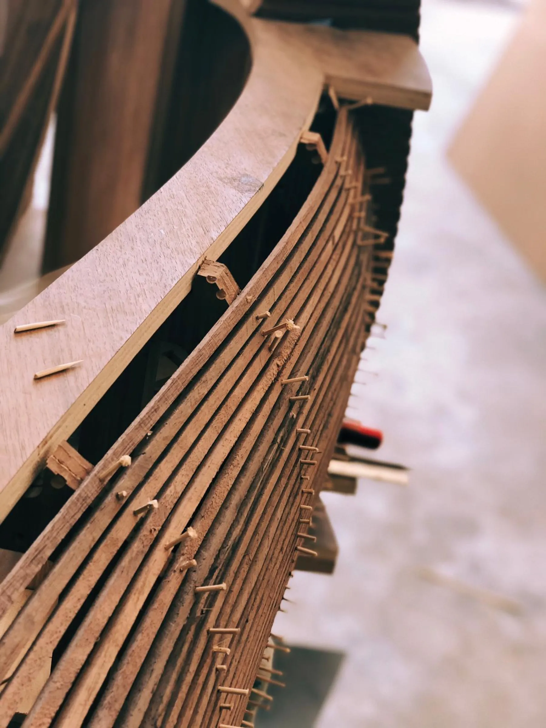 spinola reception desk, where the strips turn
