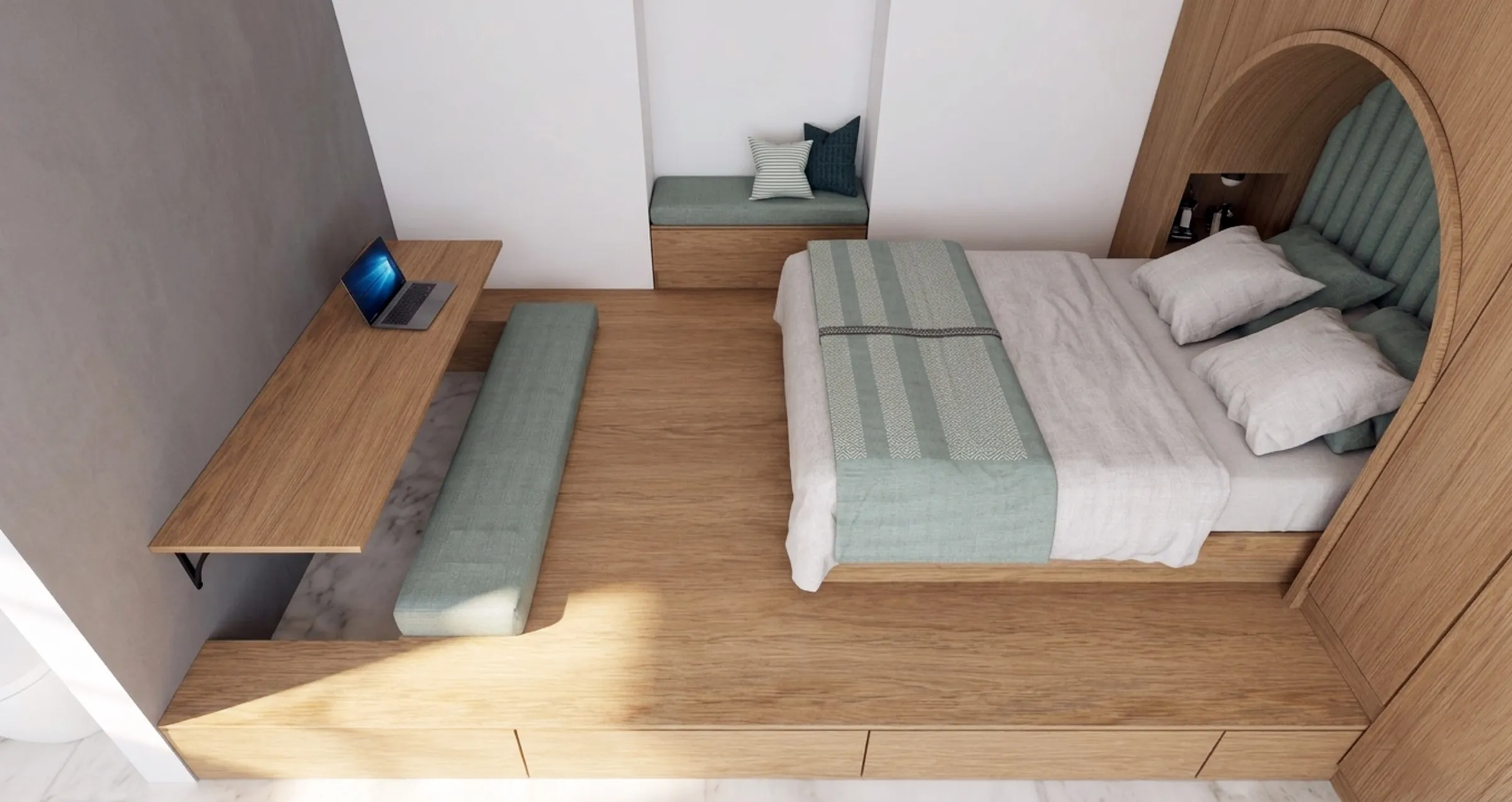 valletta guest house, a corner room · render